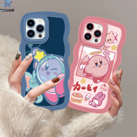 เคส Rixuan Oppo A58 A38 A16s A78 A37 F5 F7 A12 A5s A17 A78 5G A16 A16K A54s A5 A31 A77s A74 A55 A16E A53 Reno 8T เคส5F 4F ลายการ์ตูนน่ารักนิ่ม TPU Space Kirby Astronaut ขอบคลื่น