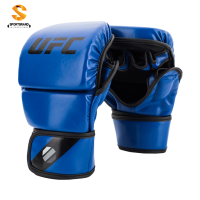 UFC Guantes de combate MMA de 8 onzas S/ M สีน้ำเงิน