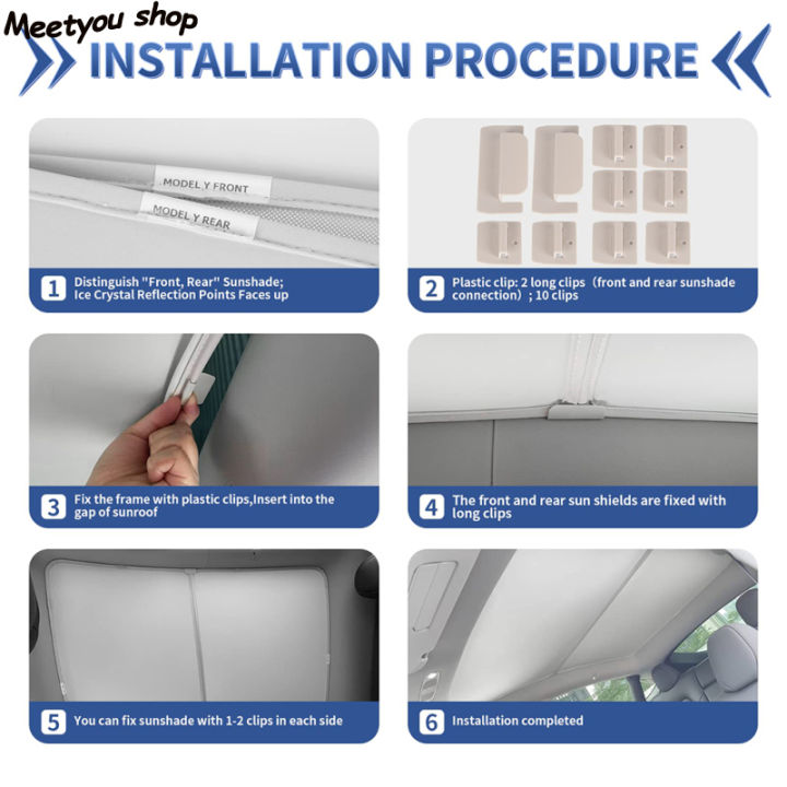 หลังคาหน้าต่างม่านบังแดดเข้ากันได้กับรุ่น-tesla-รุ่น-y-2020-2021-2022คลุมฉนวนกันความร้อนหลังคากันแดดพับได้2023