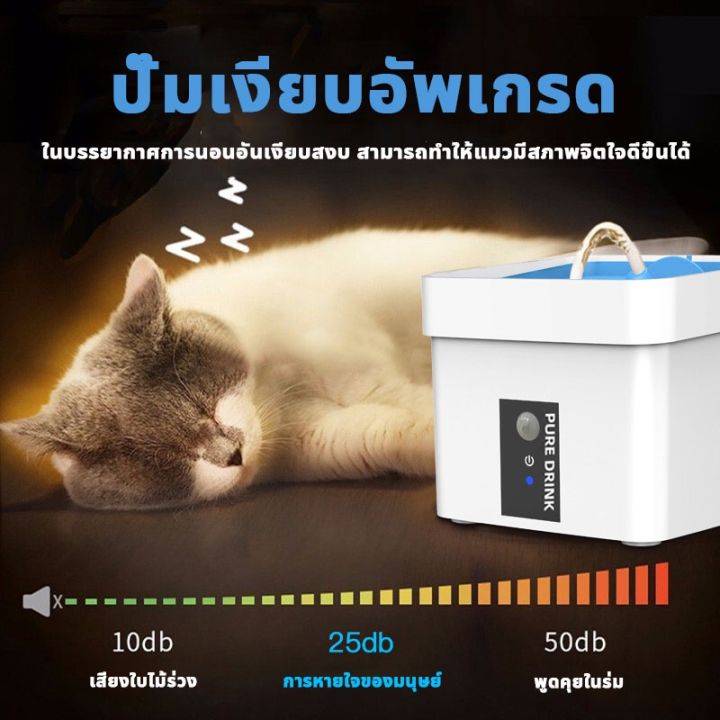 tanycool-น้ำพุแมว-แถมมอบผ้ากรอง-2-ชุด-อัตราการฆ่าเชื้อสูงถึง-99-9-น้ำพุแมวหมา-น้ำพุสัตว์เลี้ยง-ถังให้น้ำสัตว์เลี้ยง