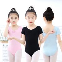 Childrens dance clothing exercise clothing girls long and short sleeve cotton grade examination clothing body clothing summer ballet Chinese dance body clothing