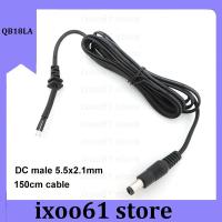 ixoo61 store Power Adapter supply Cord DC Male Plug 2pin DC wire Cable 5.5*2.1mm Output 20awg for cctv camera laptop charger 150cm repair