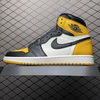 2023 Original【100LJR Batch】LJR J 1 "Yellow Black Toe" Basketball Shoes For Men 555088-71