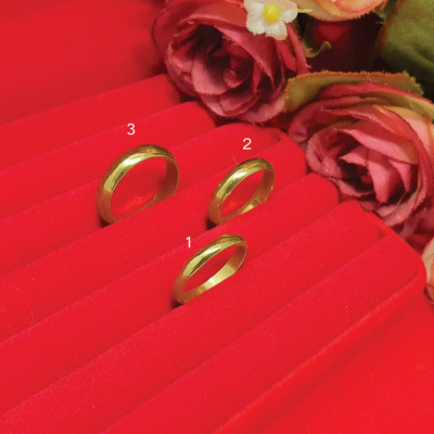 แหวนเกลี้ยง แหวนทอง แหวนปลอกมีด 3, 4มิล ครึ่งสลึง 5มิล 1, 2สลึง แหวนทองเหลืองแท้ ใส่แทนแหวนทองแท้ได้ ชุบเศษทอง ทองไมครอน