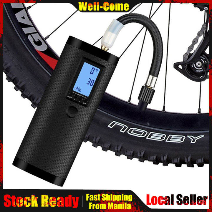 Portable Air Bike Pump Mini Electric Inflator Rechargeable Air Pump