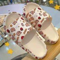 Slippers ∞ Ready Stock Quick Selling Cute Influencer Hot-Selling Summer Anti-Slip Home Outdoor Sandals Female Couples Stepping On Cartoon 2022 New Style Trendy