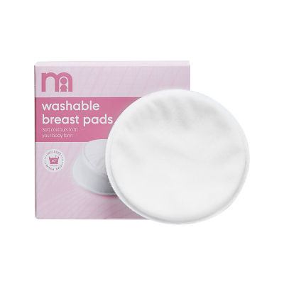 แผ่นซับน้ำนม mothercare washable breast pads - 6 pack PG897