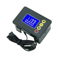 0 100VDC 10A Power Meter Digital Voltmeter Ammeter Wattmeter Temperature Monitor T5UC