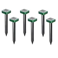 6 Pcs Outdoor Solar Vibration Repeller Snake Repeller Mole Electronic Snake Repeller for Garden Yard Farm,Etc