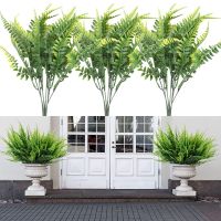 10Pcs Artificial Boston Fern Plastic Plant Hanging Greenery Home Decor