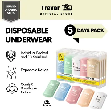 Disposable Panties Disposable Underwear Maternity Disposable Panties Travel Disposable  Underwear Cotton Women Panties