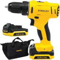 STANLEY สว่านไร้สาย เจาะเหล็ก 10มม.( 3หุน ) 10.8V. ถ่าน Li-ion  SCD12S2-B1 สแตนเลย์