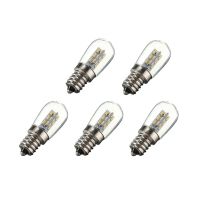 5pcs/Lot E12 LED Bulb 2W AC220V 3014 SMD 24 LEDs Glass Shade Lamp Warm/Cold White For Sewing Machine Refrigerator Light