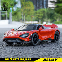 รถบรรทุกโมเดลรถยนต์หล่อเหล็ก765LT McLaren สำหรับยานพาหนะ Kids Toys ของเล่นอัลลอยสะสมงานอดิเรก