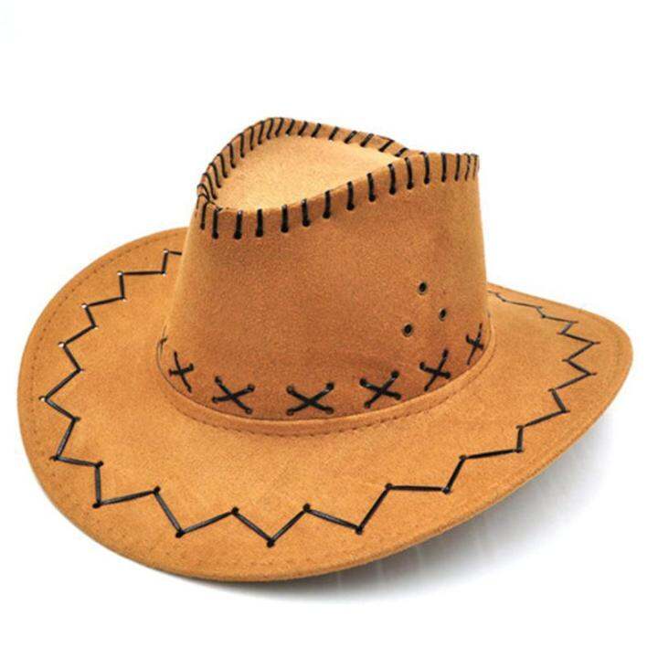 huali02-จอแสดงผล-unisex-หมวกคาวบอย-brim-หมวก-western-visor-พร้อมสายไฟ-felt-สี