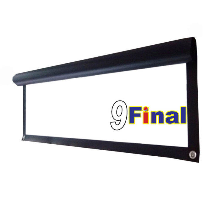 projector-screen-60-inch-sc60-by-melectronic-จอโปรเจคเตอร์-จอดูหนัง-จอดูการ์ตูน-จอผ้าใบ-จอผ้าใหญ่-จอรับภาพ-จอฉายภาพ-จอโฮมเธียร์เตอร์-จอพกพา-จอฉายในสนาม-แบบติดผนัง-60-นิ้ว-พร้อมเจาะรู-ตาไก่-แบบ-16-9-wi