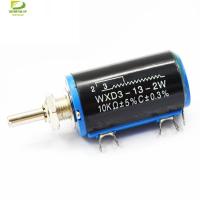 2PCS WXD3-13-2W 10K ohm WXD3-13 2W Rotary side Rotary Multiturn Wirewound Potentiometer