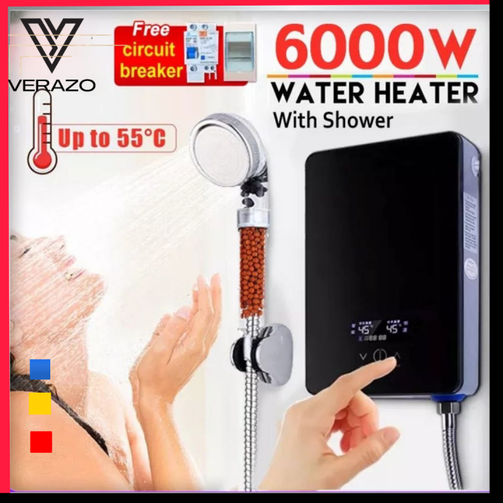 Verazo Authentic Instant Tankless Electric Water Heater Fast Heat Type