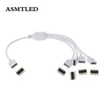 Strip Accessories 1 to 2 3 4 Ways Output 4 Pin 10MM Female Connector Splitter RGB LED Strips Extension Cable for 5050 LED Strip