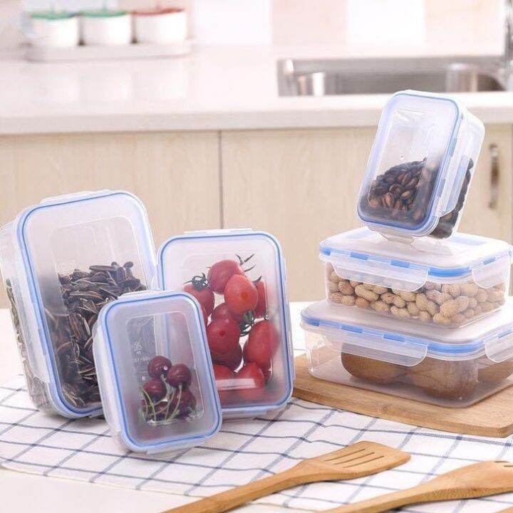 Yoohi Kitchen Storage Food Container Tupperware Rectangle Food Storage ...