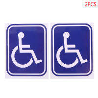 rencuiyun 2pcs Disabled Sign ความพิการความคล่องตัวที่จอดรถสติกเกอร์พีวีซีสำหรับ AUTO