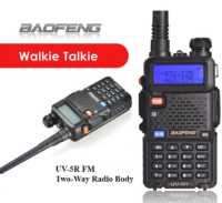 BaoFeng walkie talkie UV-5R two way cb radio upgrade version baofeng uv5r 128CH 5W VHF UHF 136-174Mhz &amp; 400-520Mhz สีดำ (2438)