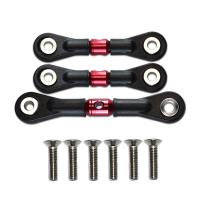 3Pcs Steering Link Rod Servo Rod for Tamiya TT-02 TT-02T TT02 TT02T 1/10 RC Car Upgrade Parts Accessories