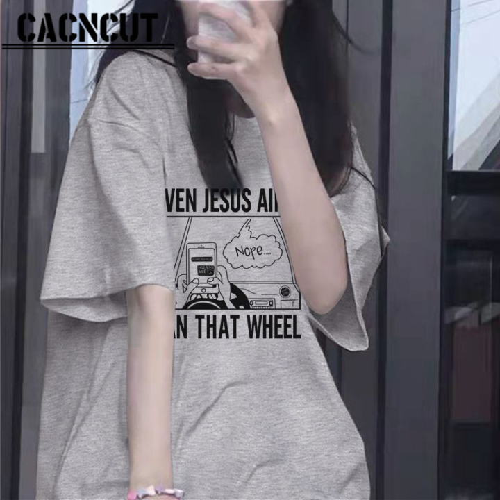 cacncut-เสื้อยืดเสื้อสไตล์แขนสั้นฮาราจูกุของผู้หญิงสีขาวพิเศษ-ฉบับภาษาเกาหลีฤดูร้อนท่อน้อยลม