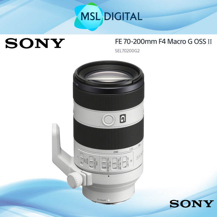 Sony Sel70200g2 Lens Fe 70 200mm F4 Macro G Oss Ⅱ Lazada