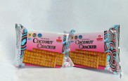 Bánh quy COCONUT CRACKER Tich sỹ Giai 178g Bánh quy dừa vuông bọc giấy bạc