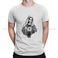 Heart O Neck Tshirt Virgin Mary God Classic T Shirt Men Tops Fashion