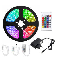 RGB LED Strip 5M 10M 15M 30M DC12V Fita LED Light Strip Neon LED 12V Flexible Tape Ledstrip With Controller and Adapter