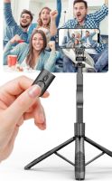 Selfie Stick รุ่นL16 ไม้เซลฟี่ ยืดได้ถึง 1.53 เมตร มีรีโมทเชื่อมต่อผ่านบลูทูธ P01 ถ่ายภาพอัจฉริยะ หมุนตาม360องศา(แท้100%)