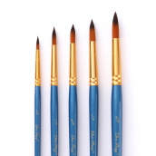 Terylin 5 Cái Dụng Cụ Vẽ Họa Sĩ Bằng Gỗ Brushes Set Cho Tranh Vẽ Acrylic