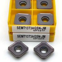 เม็ดมีดคาร์ไบด์ SEMT13T3AGSN JM VP15TF เครื่องกลึงคุณภาพสี่เหลี่ยม CNC plane milling insert parts tool SEMT 13T3 turning tool