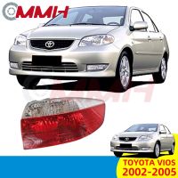 For TOYOTA Vios (2002-2005) NCP42 เสื้อ​ไฟท้าย ไฟท้าย​แต่ง ไฟท้ายไฟเบรค​ ไฟเลี้ยว Taillamp Taillight ไฟท้าย​ พร้อมทับทิม ไฟท้ายกันชนหลังสําหรับ​ ทับทิมในฝาท้ายไฟท้าย ไฟเบรก ไฟสัญญาณเตือน