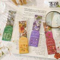 ✗◕ 5 Pcs Flower Bookmark Transparent Floral Bookmarks Cute Bookmarks Flower Page Marker For Kids Gifts School Office Supplies