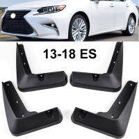 ชุด Molded Mud Flaps สำหรับ Lexus ES ES350, ES300h, ES250 2013-2018 Mudflaps Splash Guards ด้านหน้าด้านหลัง Mud Flap Mudguards 2014 2015