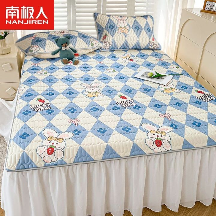 antarctic-people-latex-mat-three-piece-set-summer-ice-silk-cool-feeling-bed-solid-fitted-sheet-soft