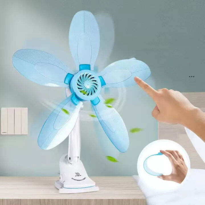 Portable 5 Blade Clip Fan Strong Wind Electric Desk Fan Lazada PH