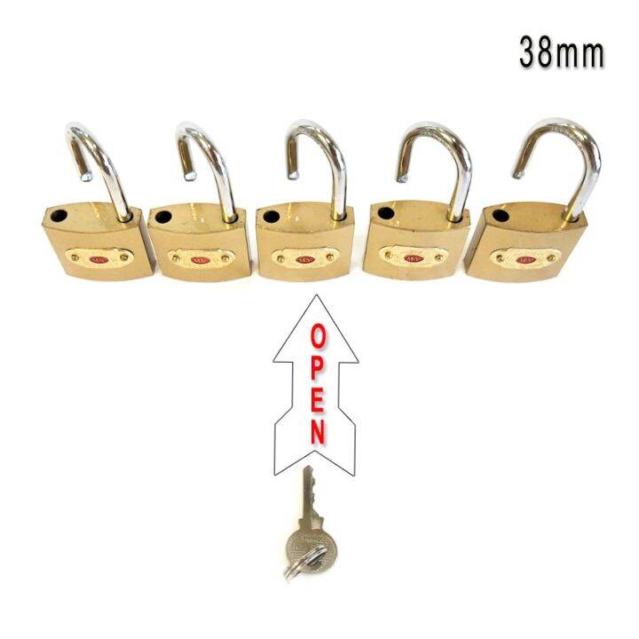 5pc 38mm Padlocks Open By Same Keys Lazada