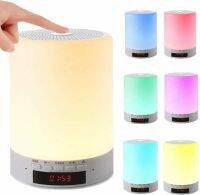 5 in 1 Touch Sensor Night Light Bluetooth Speaker Lamp RGB Bedside Table Lamp