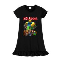 COD SDFGDERGRER New Roblox Girls New Dress Cartoon Print Kids Pajamas Home Wear Fashion Casual Cute Princess Dress Costume