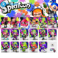 การ์ดเชื่อมต่อ Amiibo ผิวด้านบัตร Amiibo ชุด Splatoon 1-3อุปกรณ์สำหรับเล่นเกมอเนกประสงค์สำหรับ Switch Lite