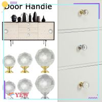 ✉✥ YEW Home Decor Door Knob Kitchen Drawer Handles Door Handle Luxury Cabinet Cupboard Crystal Diamond Glass Furniture Hardware Wardrobe/Multicolor