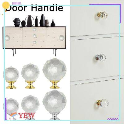 ✴ YEW Home Decor Door Knob Kitchen Drawer Handles Door Handle Luxury Cabinet Cupboard Crystal Diamond Glass Furniture Hardware Wardrobe/Multicolor