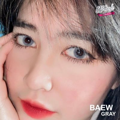 🔥ขายดีที่1 มีค่าสายตา🔥 Wink Baew Gray Brown สายตาปกติ และ ค่าสายตาสั้น 0.00-10.00 คอนแทคเลนส์ ตาโต ลายฮิต Tiktok แถมตลับฟรี