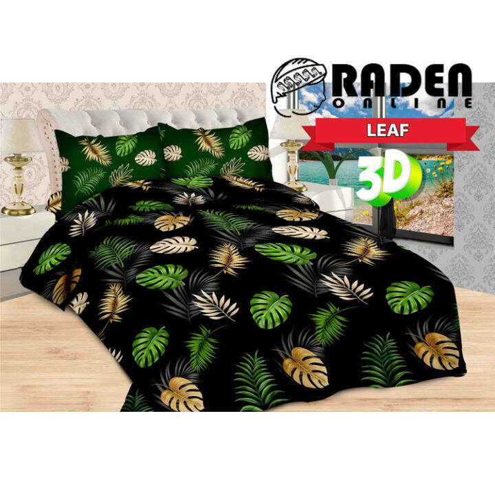 Bisa Cod Bedcover Atau Sprei Bonita 3d Original Motif Leaf Daun Batik