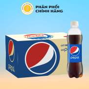 Thùng 24 Chai Nước Ngọt Giải Khát Pepsi Có Gas 390ml Chai