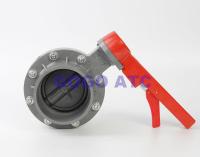 PVC butterfly valve socket type disc valve DN 110 MM Irrigation butterfly valve Plastic one-piece butterfly valve